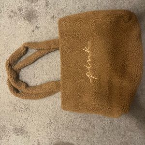 Victoria Secret Pink Teddy Logo Tote Bag